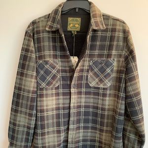 Anchorage Men’s Sherpa Lined Shirt Size L NWT!